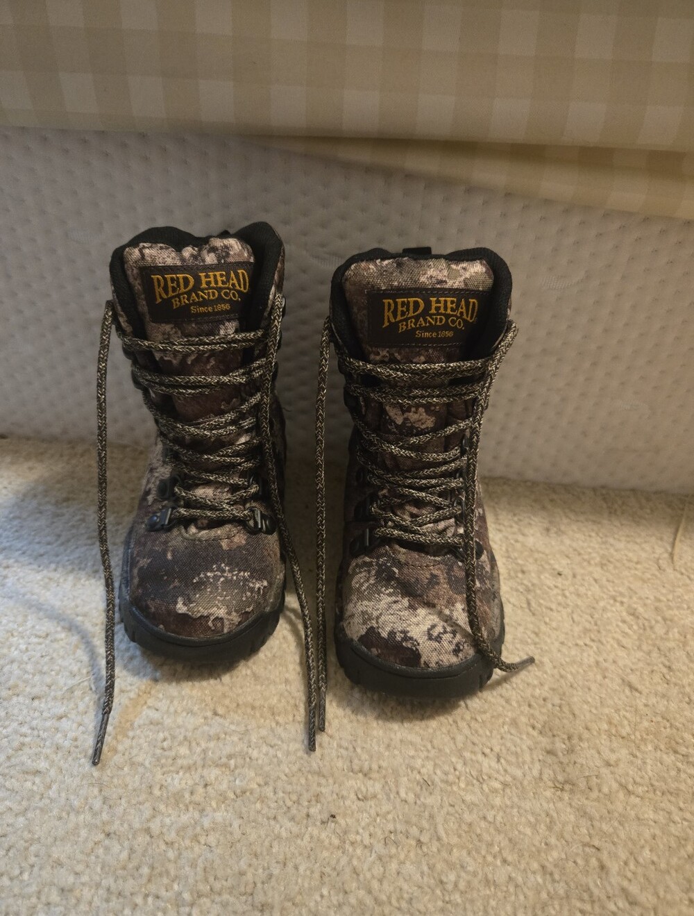 RedHead Kids' Camouflage Lace-Up Boots - Brown Camo
